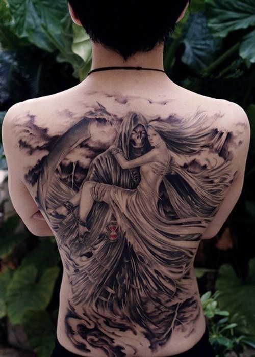 死神手稿死亡之希望之神纹身