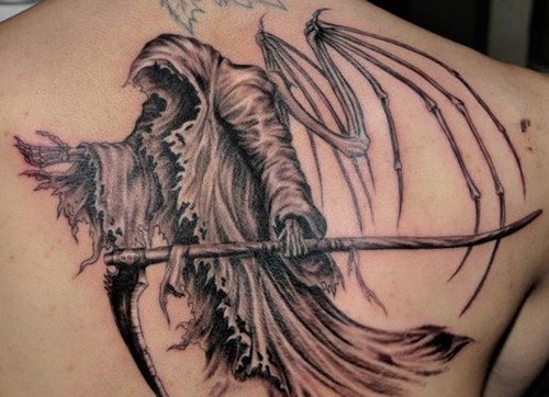 死神手稿死亡之希望之神纹身