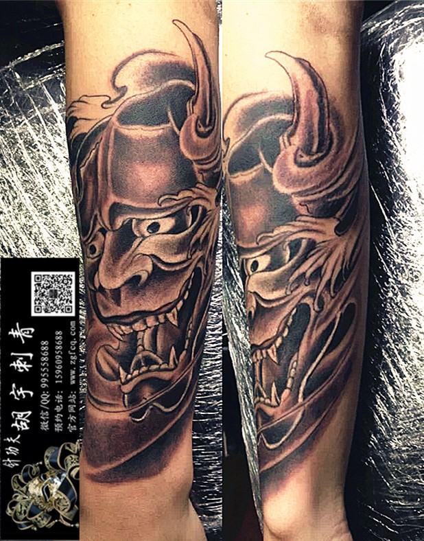 小臂个性的般若纹身