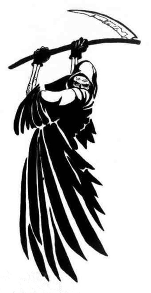 死神手稿死亡之希望之神纹身