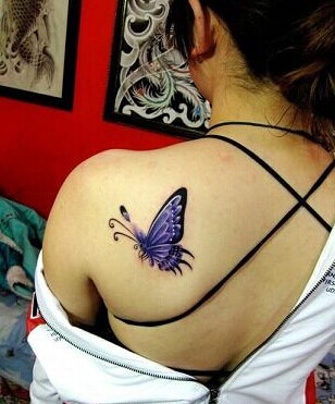 刺激“眼球”最性感的女生肩部纹身