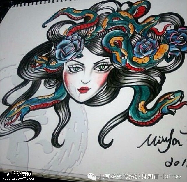 报复女神 — “美杜莎”纹身图案缩略频道推荐图