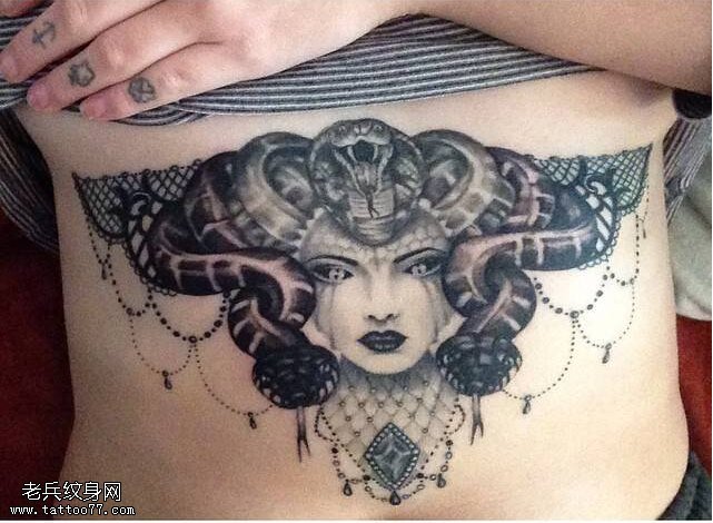 报复女神 — “美杜莎”纹身图案