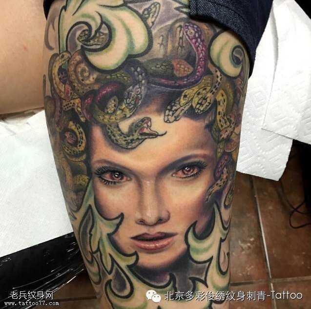 报复女神 — “美杜莎”纹身图案