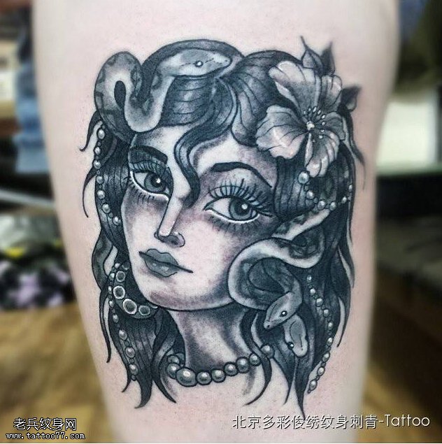 报复女神 — “美杜莎”纹身图案