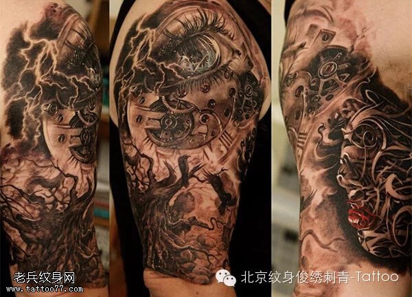 令人惊叹的真汉子的纹身
