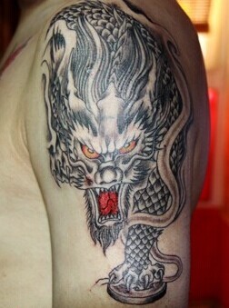 上古神兽麒麟纹身