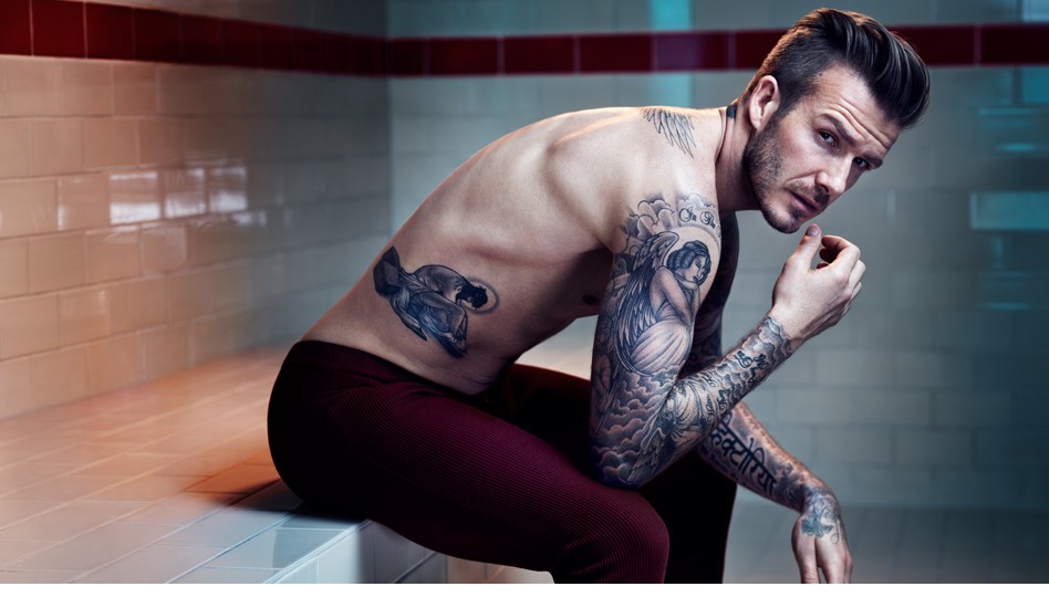 真男人：贝克汉姆的纹身写真