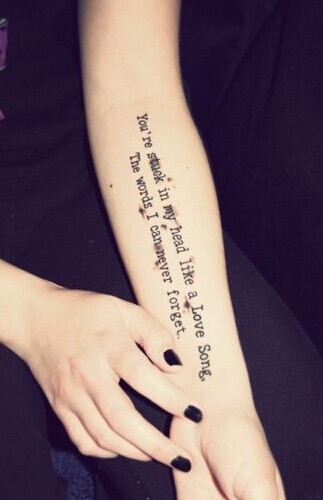 简约好看的英文刺青