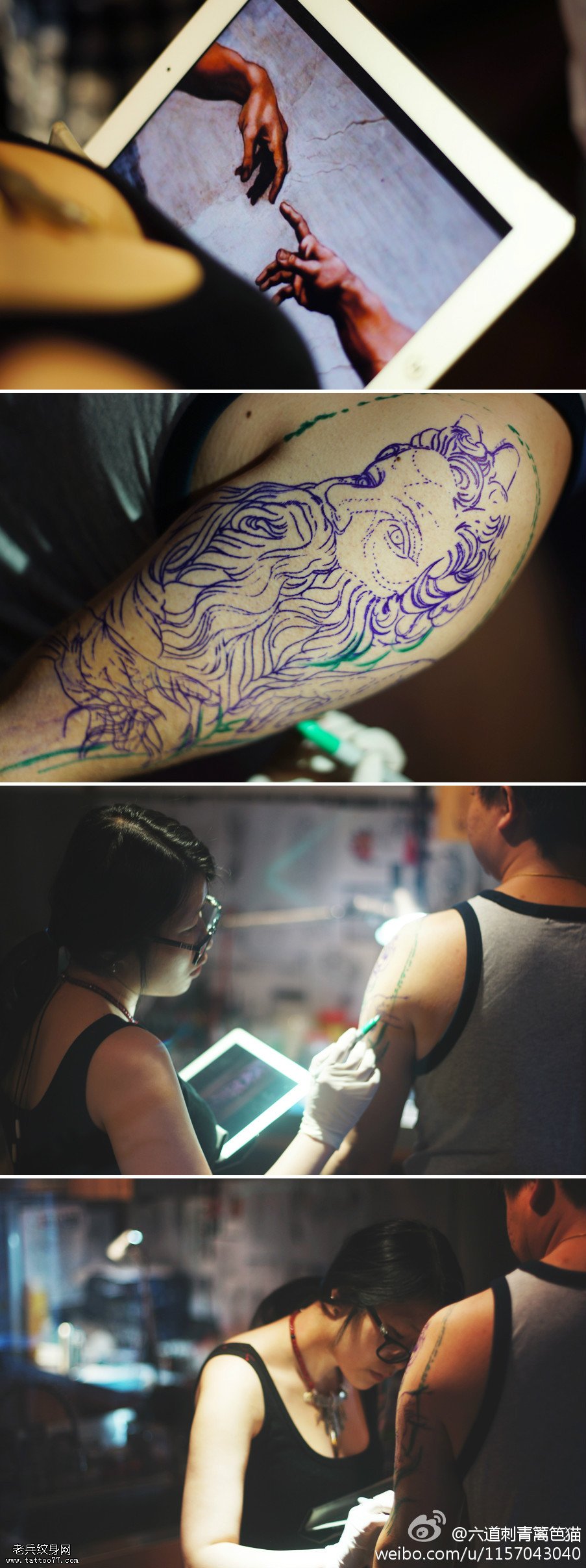 复古普罗米修斯纹身图案