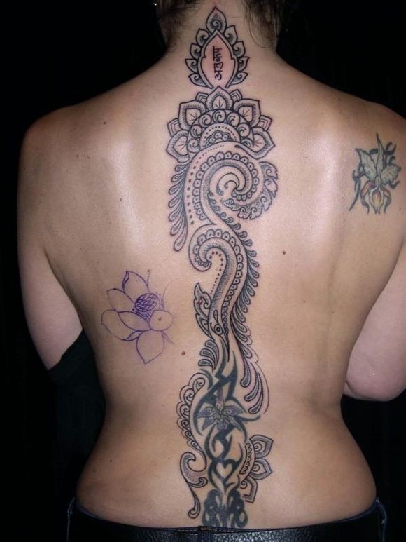 JONDIX的好友的背部纹身作品