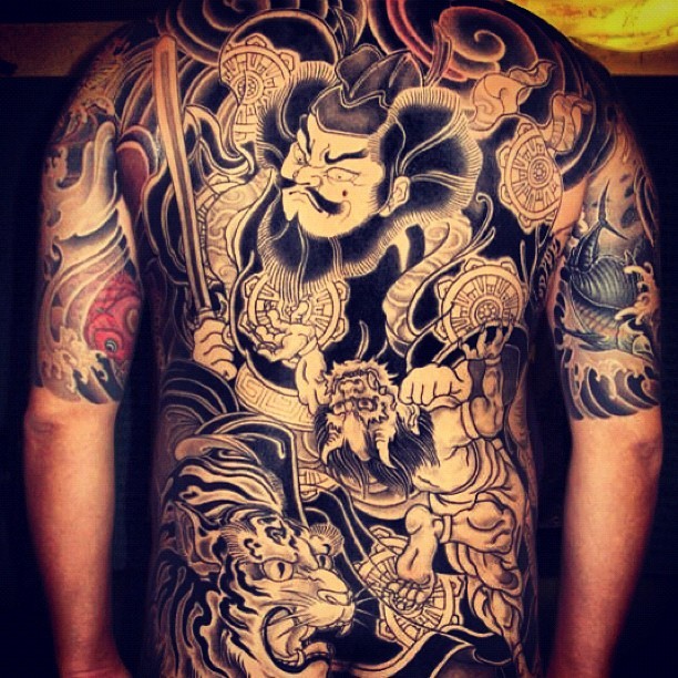 日本 宫藏刺青 （MIYAZO TATTOO）满背纹身作品
