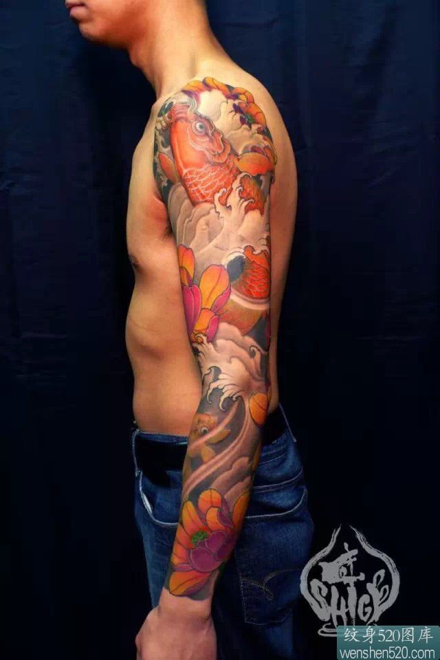 9张好看的花臂纹身套图