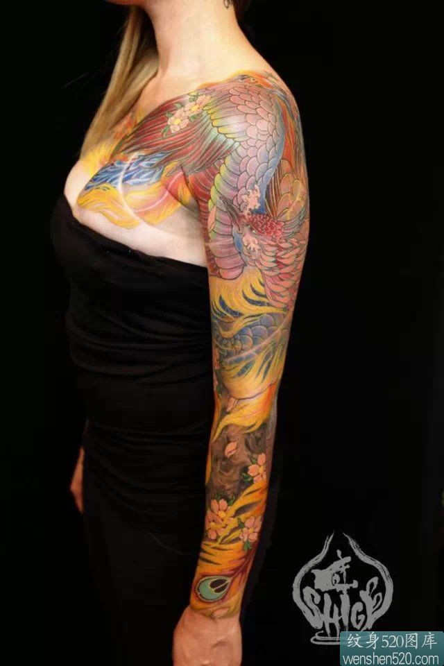 9张好看的花臂纹身套图