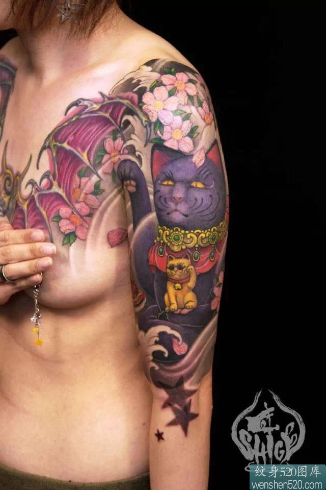 9张好看的花臂纹身套图