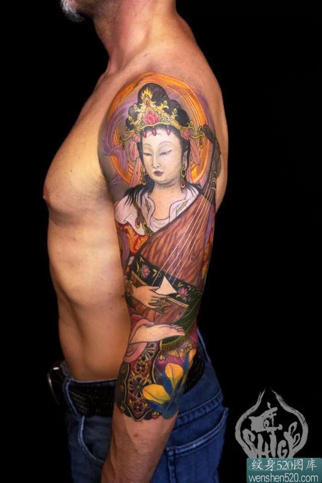 9张好看的花臂纹身套图