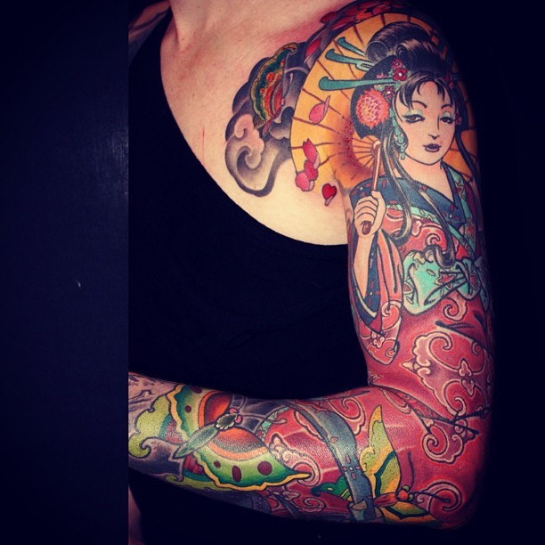 瑞士 Rob Kass 的花臂纹身作品