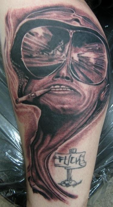 JOSH DUFFY腿部纹身作品