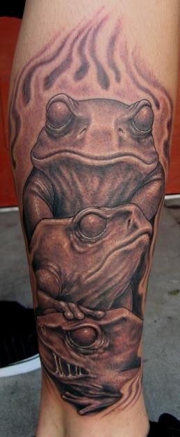 JOSH DUFFY腿部纹身作品