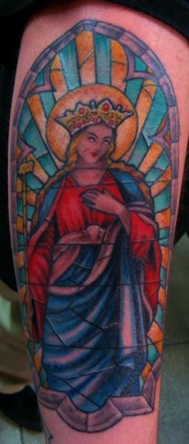 JOSH DUFFY腿部纹身作品