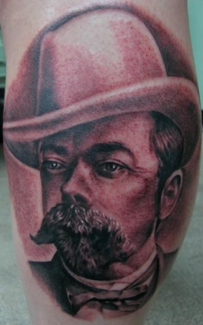 JOSH DUFFY腿部纹身作品