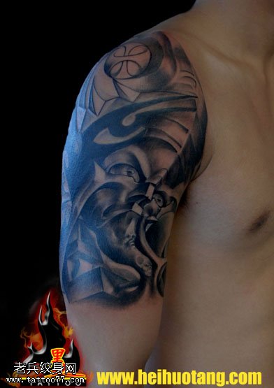 几何图形无常纹身图案