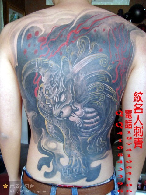 满背经典的纹身集合