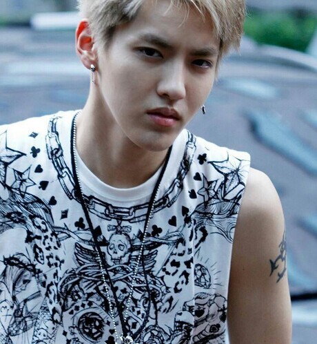 exo队员吴亦凡手臂蝎子图腾刺青