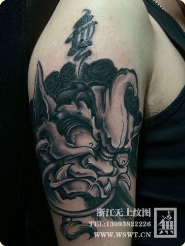 般若纹身/能面纹身/魔鬼纹身/骷髅头纹身