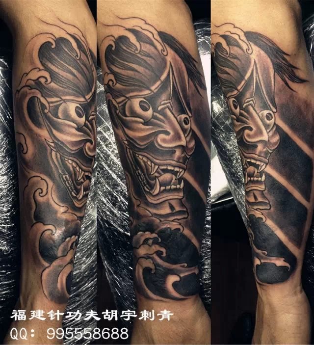 小臂个性的般若纹身