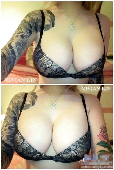 大胸美女VivianLin林静文的纹身写真