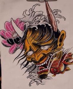 凶恶的般若纹身手稿
