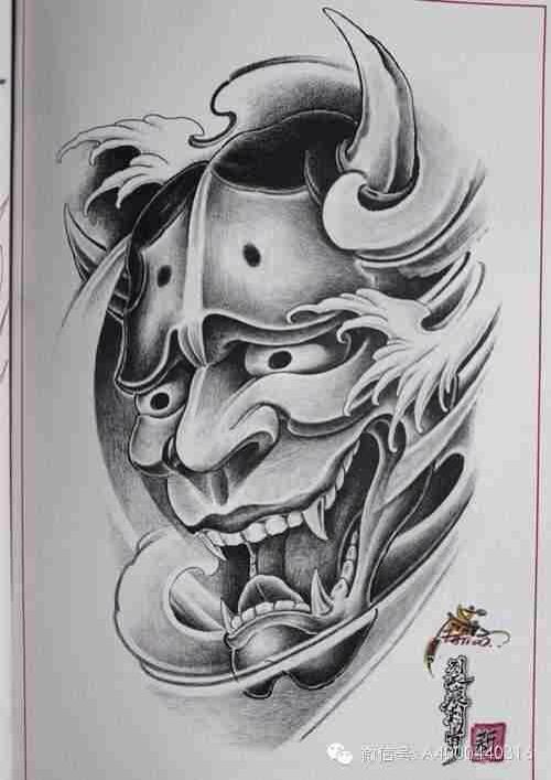 青面獠牙长角的怪物 传说中的鬼怪——般若