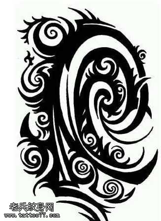 手稿大气图腾纹身图案