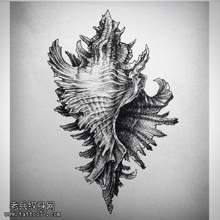 手绘抽象图腾纹身图案