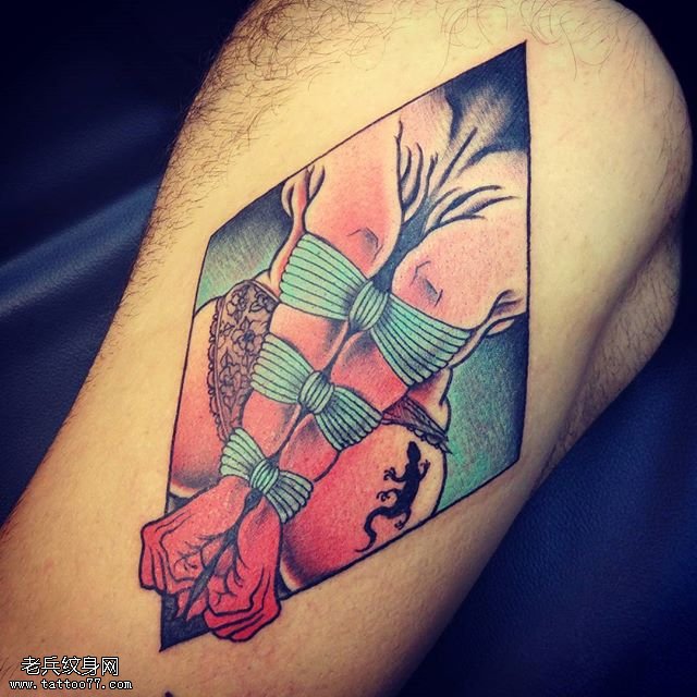 被虐的少女纹身图案