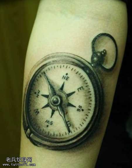 怀表纹身图案