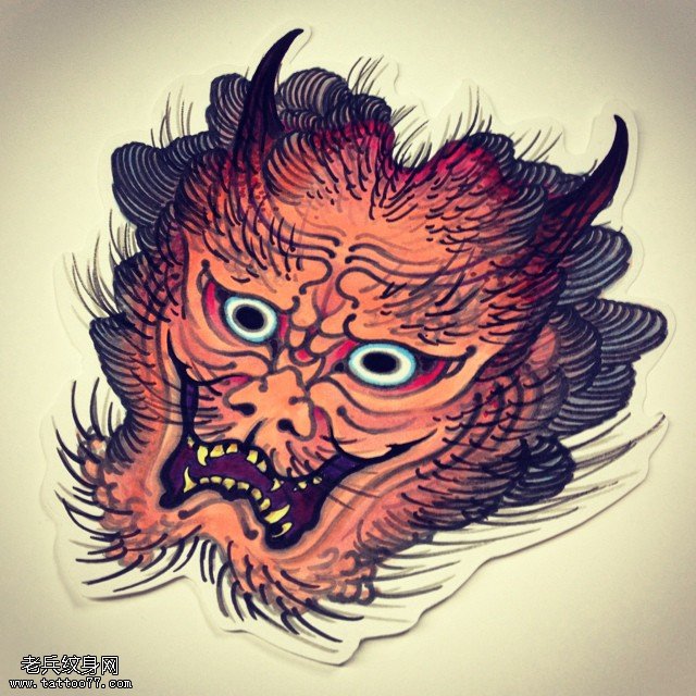 手稿的小老虎纹身图案