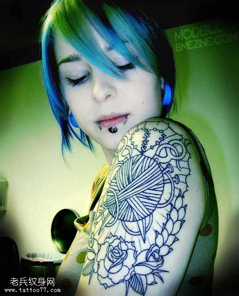 手臂诱惑图腾纹身图案