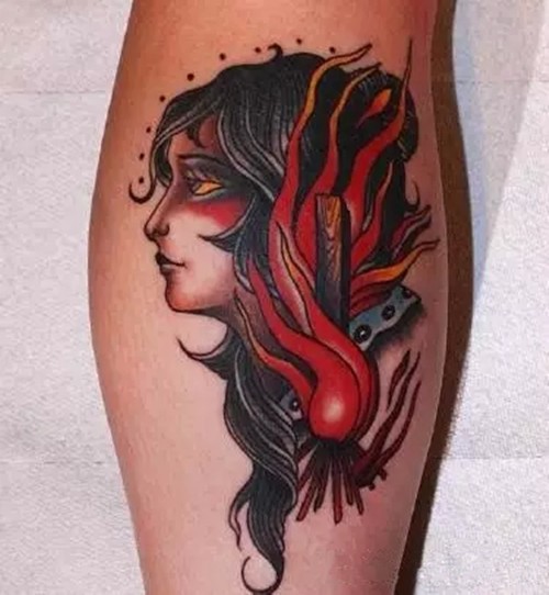 一组富有异域风情的怀旧纹身