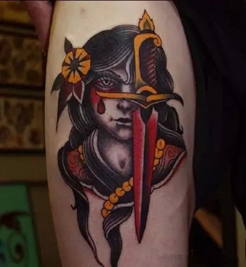 一组富有异域风情的怀旧纹身