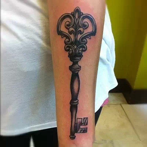 钥匙纹身  不一样的时尚