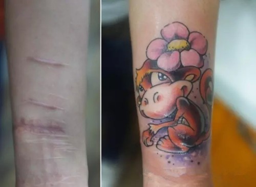 纹身  让你的伤疤开出花来