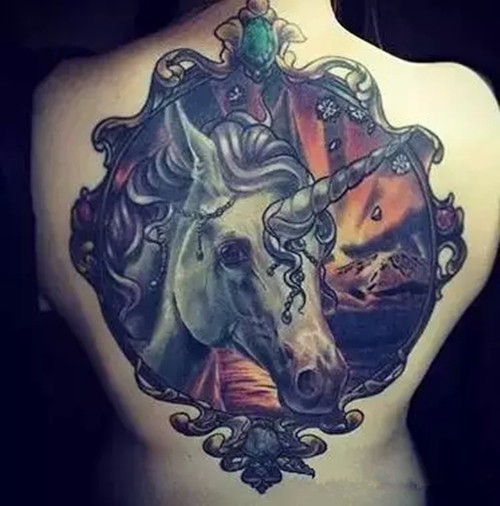 不可错过的神兽独角兽纹身