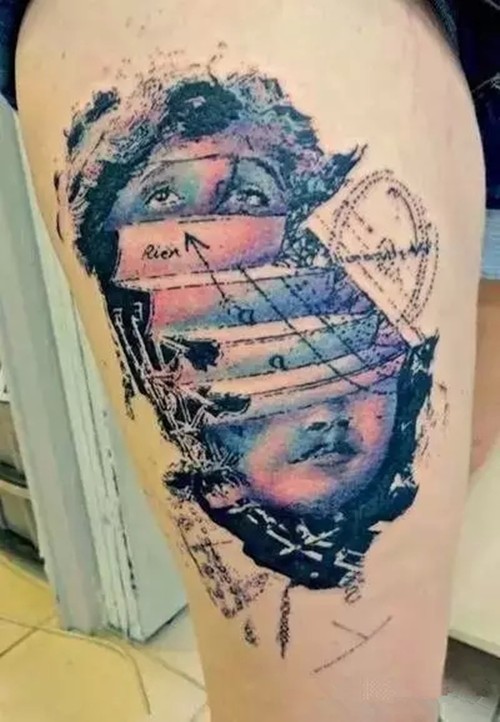 奇妙的抽象纹身