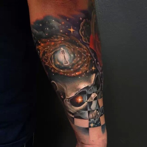 无垠的宇宙  时尚纹身