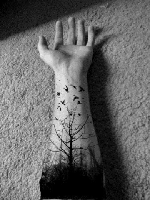 暗黑森林系纹身