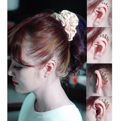 耳朵上的小纹身 隐秘的小性感