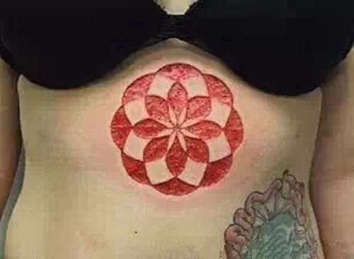 令人毛骨悚然的割肉、肉雕纹身