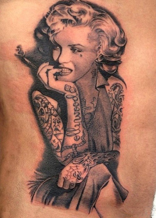 性感玛丽莲梦露纹身